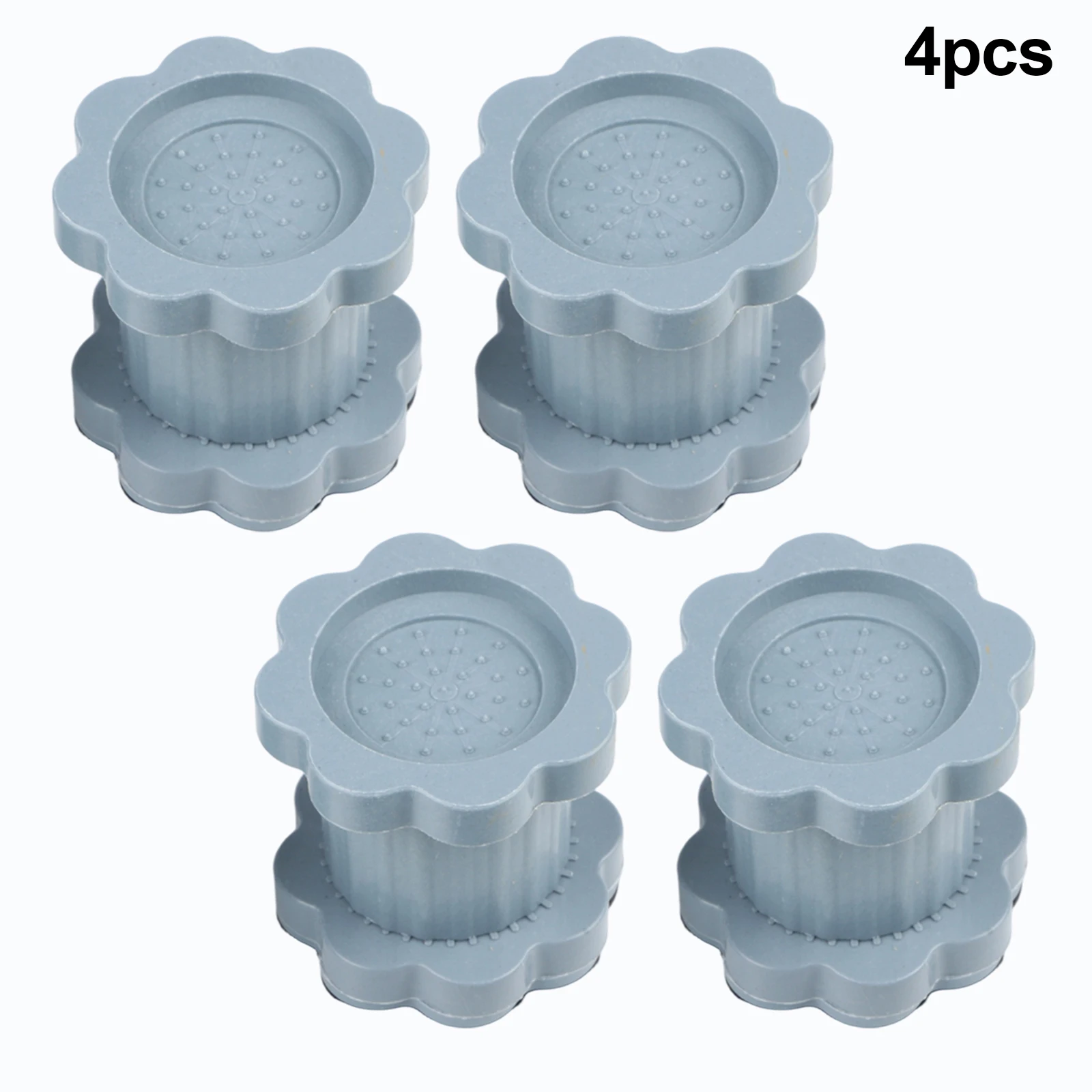 4pcs/set Adjustable Heighten Washing Machine Vibration Pad Kit Washing Machine Refrigerator Support Dampers Anti-Slip Feet Mat