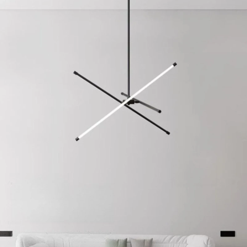 

Nordic Minimalist Home Decor Line Chandelier for Living Room Bedroom Creative Pendant Lamp Interior Lighting Hanging Fixture