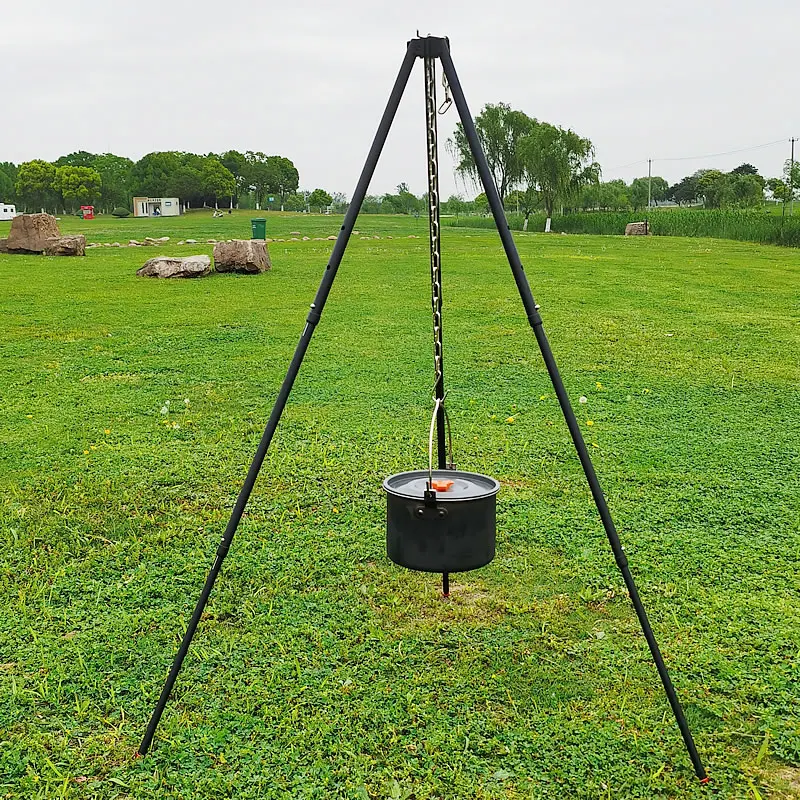 Camping Tripods Side Buckle Triangles Shelf Side Buckle Expansion Hangs Rack Outdoor Tripods Stable Buckle for Picnic Hiking