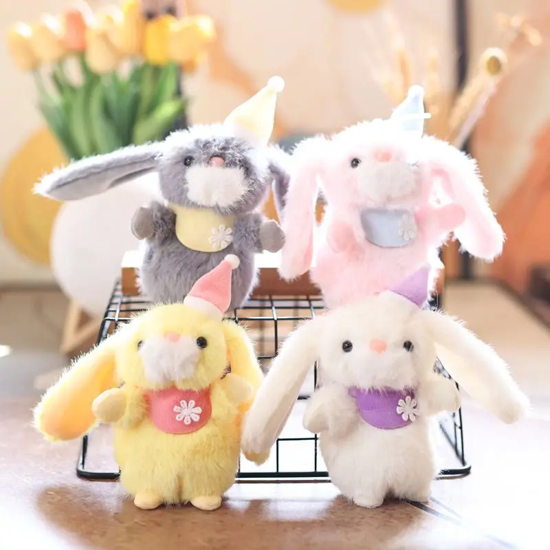 

Шарф-кролик с подвеской высотой 15 см, плюшевая игрушка-кукла, сумка-кролик, кукла-подвеска