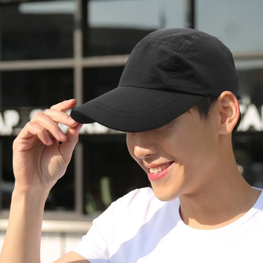 Sunscreen Hat Unisex Adjustable Sun Hat with Wide Brim Uv Protection Head Big Size Baseball Cap Hip Hop Peaked Hat for Outdoors
