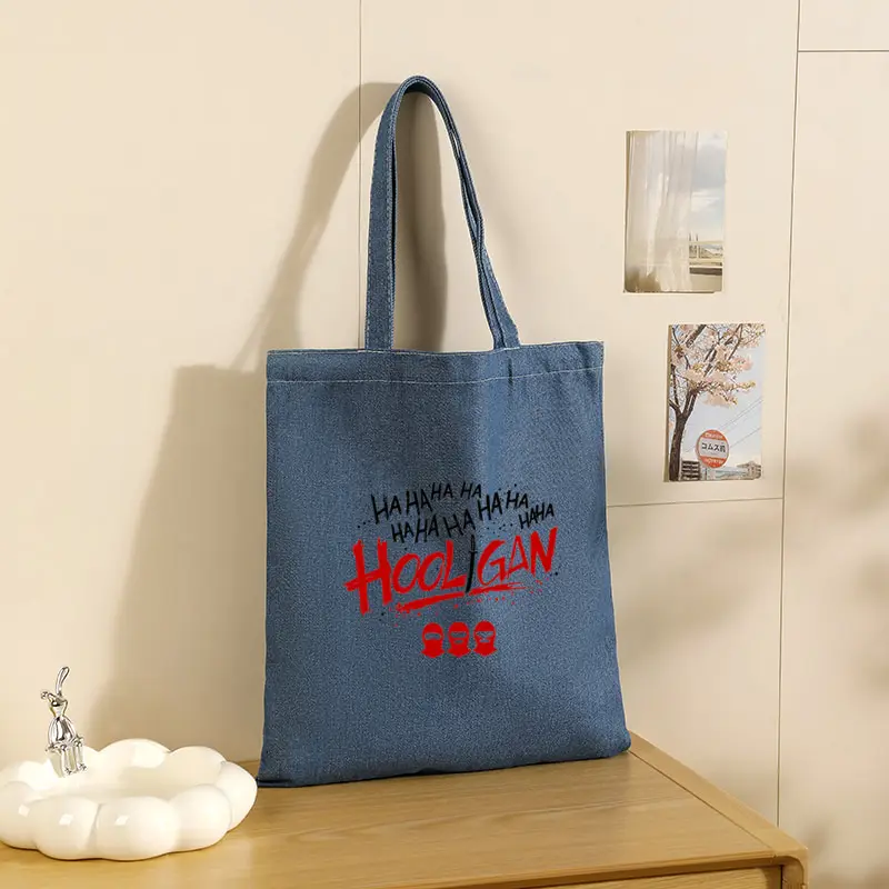 Arirang 2.0 World Tour 2026 Kpop Fan Gift Women's Denim Tote Bag Large Capacity Shoulder Bag for Travel Bags Hooligan Album