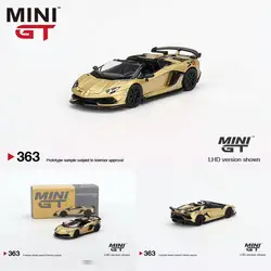 TSM MINI GT 1:64 #363 Roadster Oro Elios Aventador SVJ Die-cast alloy car model  gifts