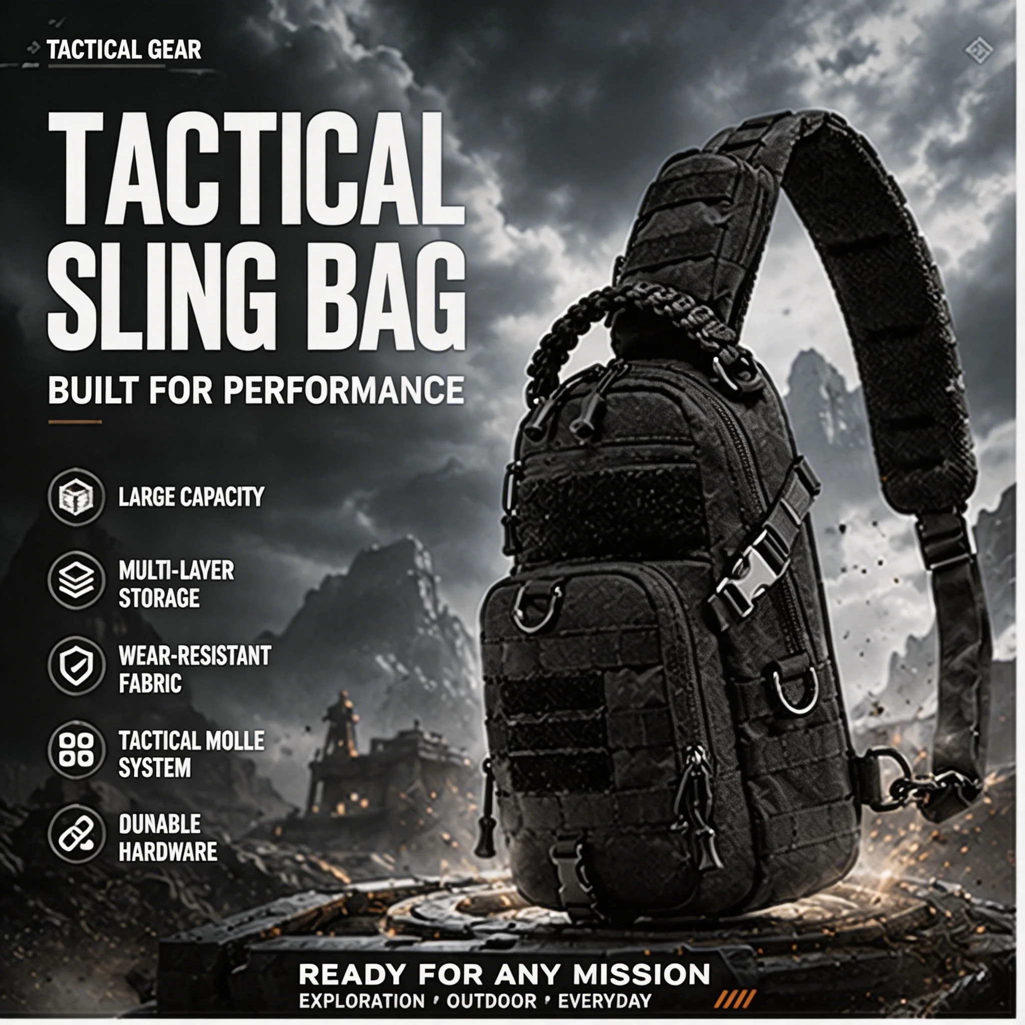 Thumbnail 2 - #4 Trending Mens Chest Sling Bags Right Now