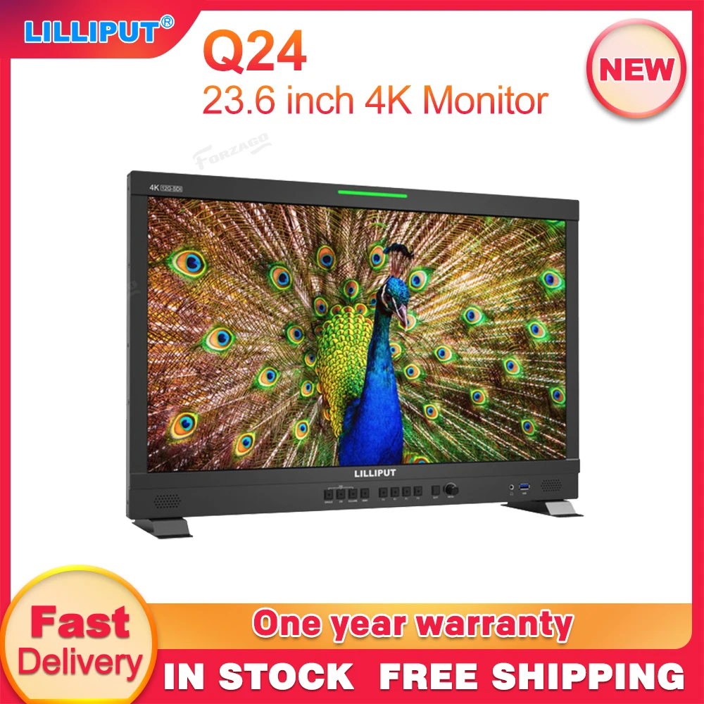 ·LILLIPUT Q24 23.6 inch 4K 12G-SDI w HDMI-compatible 2.0 Input Professional Broadcast Production Studio Monitor 3D-LUT HDR Col