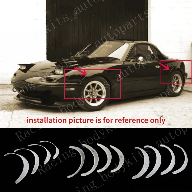 

For Mazda MX5 NA Miata OE Front/Rear Fender Arch Flares Bodykits FRP Unpainted