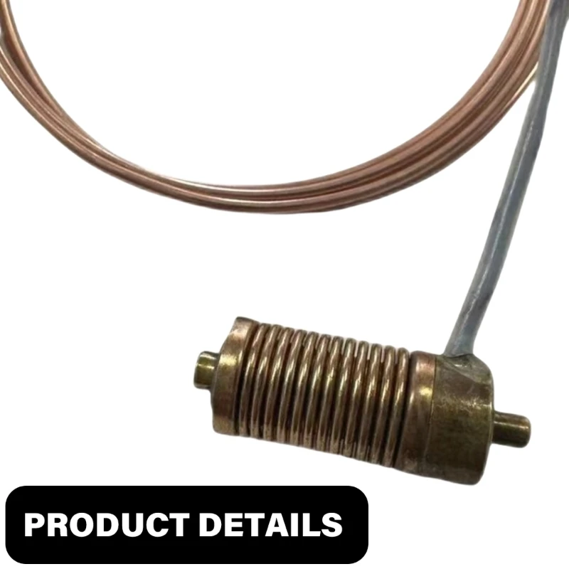 Gas Oven Temperature Probe Kitchen Appliance Component Temperature Probe Brass Texture Suitable for Even Dropshipping