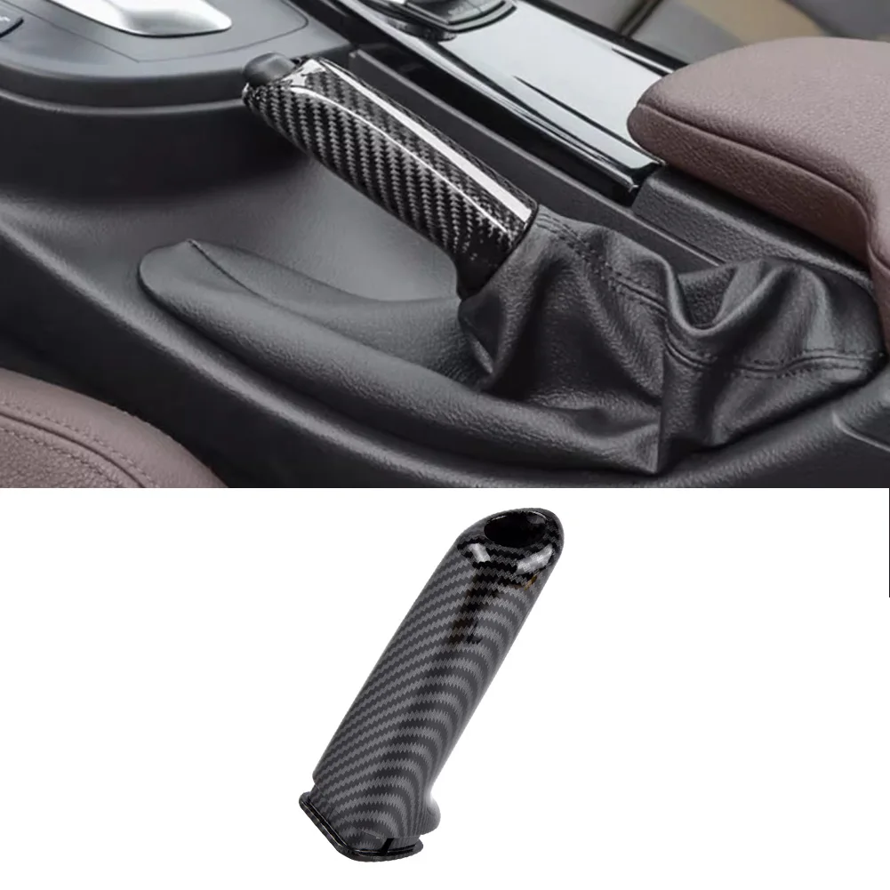 

Handbrake Brake Handle Cover Fiber Plastics 3K Vacuumed for BMW E46 E90 E92 F30 F32 F80 Car Accessories Interiors