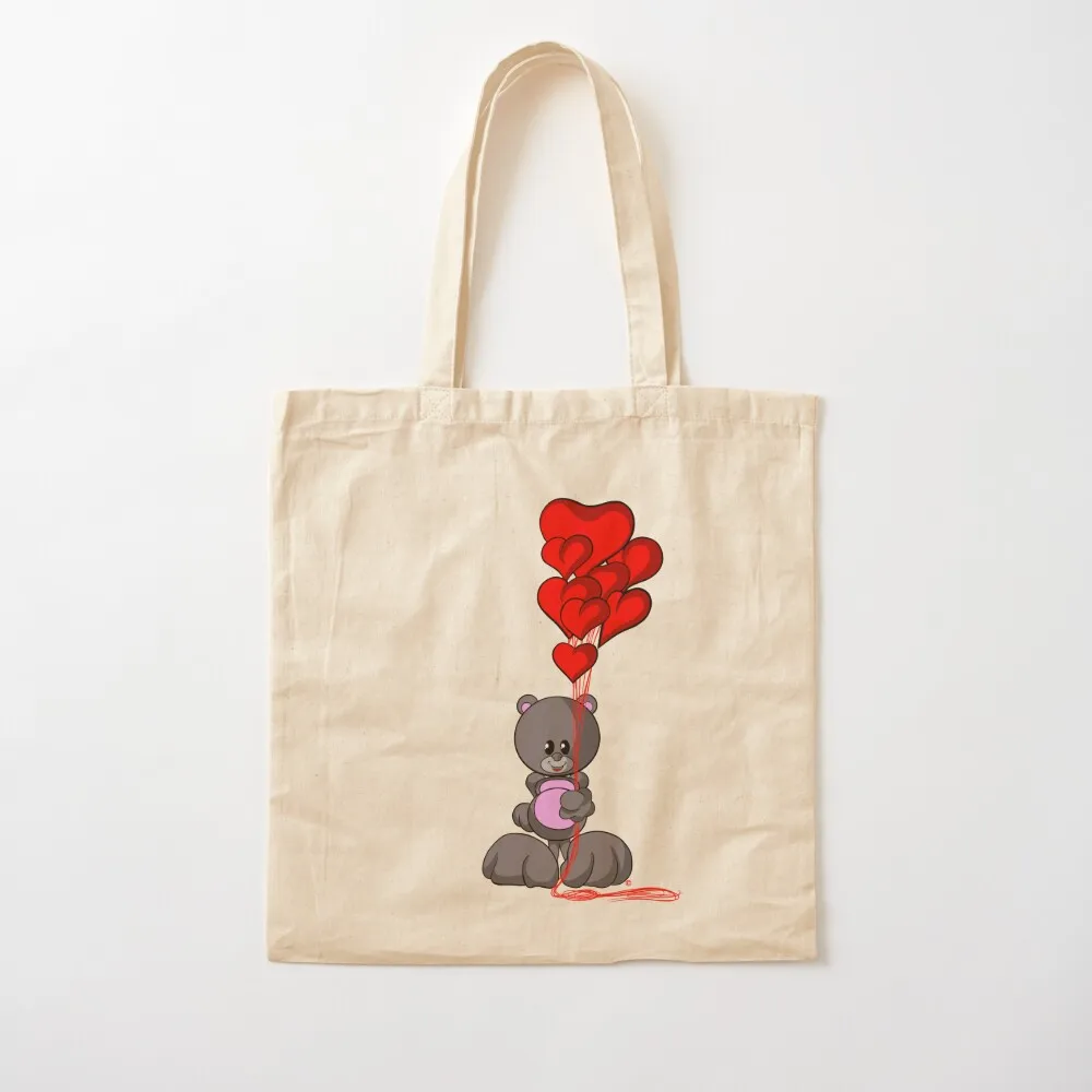 

Bear with Balloons Tote Bag Eco bag tote bags cloth bags sacs de shopping Canvas Tote Bag