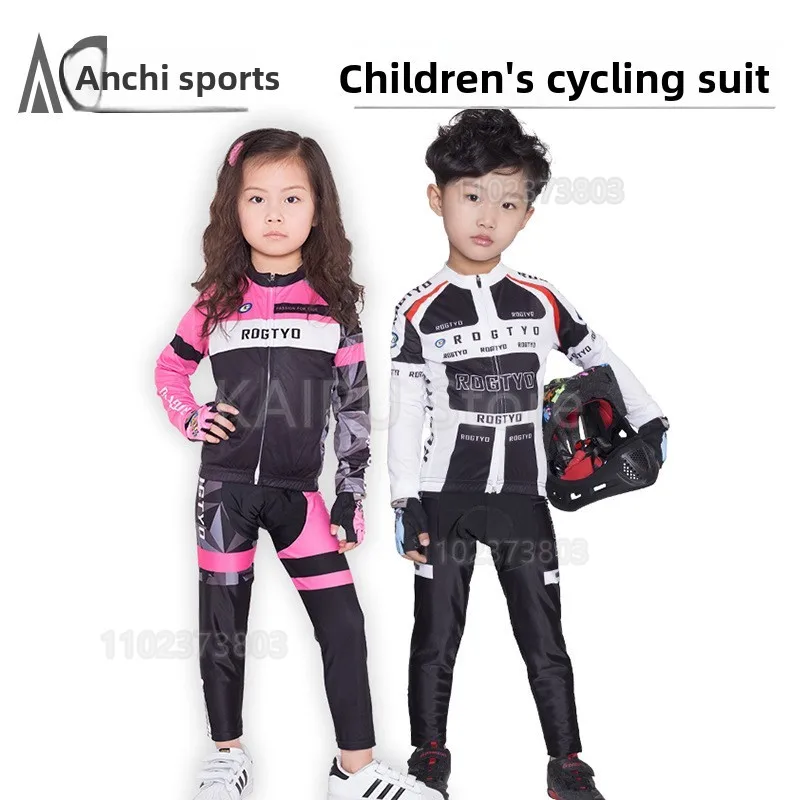 

Детская одежда для велоспорта, весна-лето-осень, одежда для катания на роликовых коньках с длинными рукавами, быстросохнущие мужские и женские велосипедные костюмы