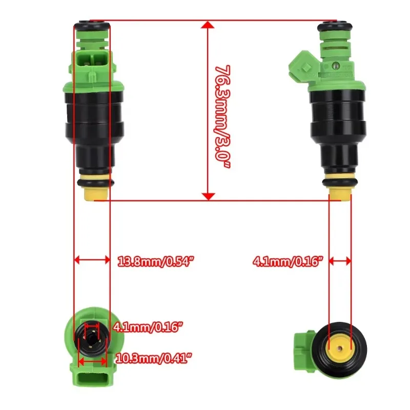 High Performance 440cc Fuel Injector Universal EV1 Fuel Injec for Chevrolet Corvette Impala Camaro Pontiac Firebird GTO TransAm