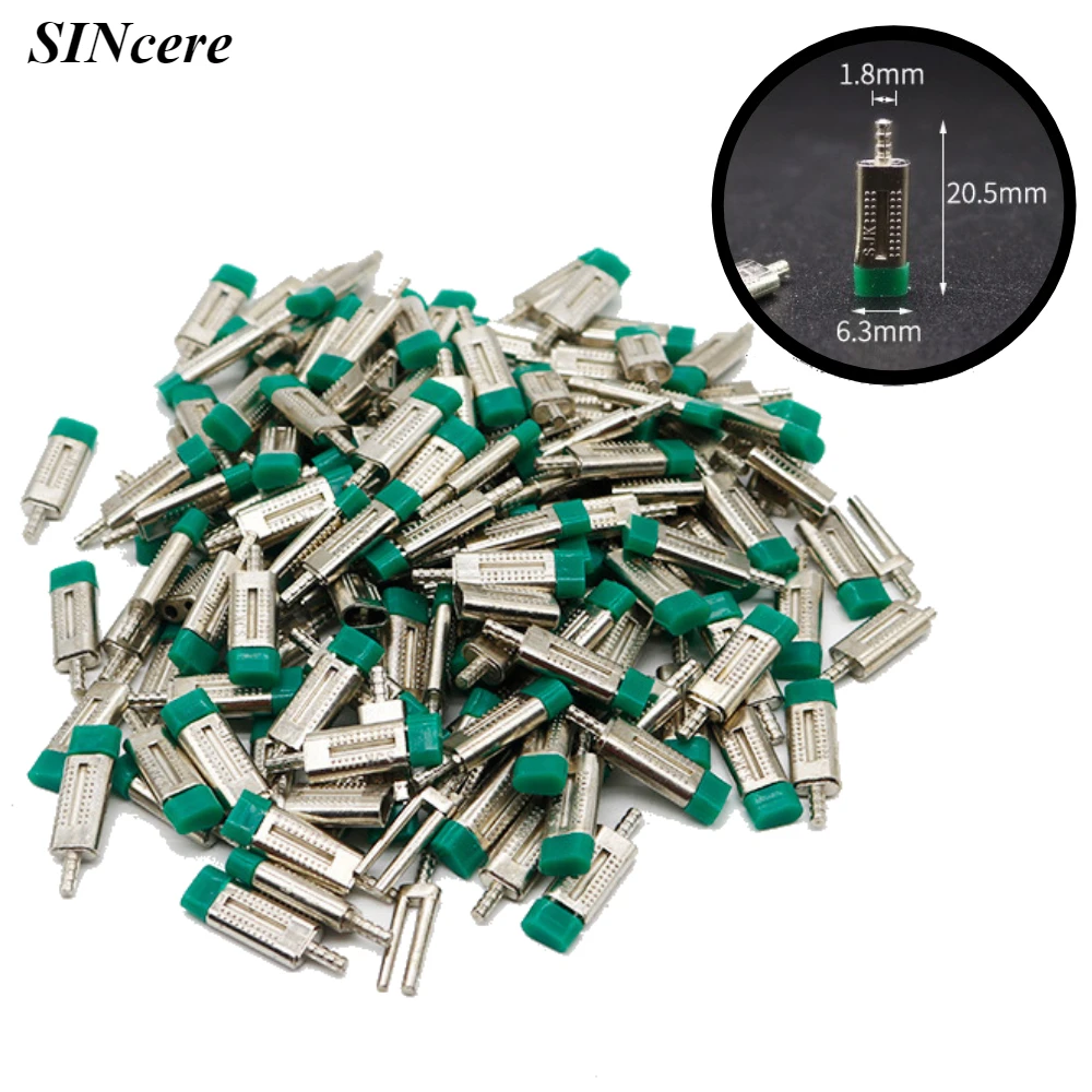 250Pcs Dental Lab Dowel Pin Dental Lab Stone Model Work Use Double Twin Master Pins with Sleeves Pindex Dental Accessories