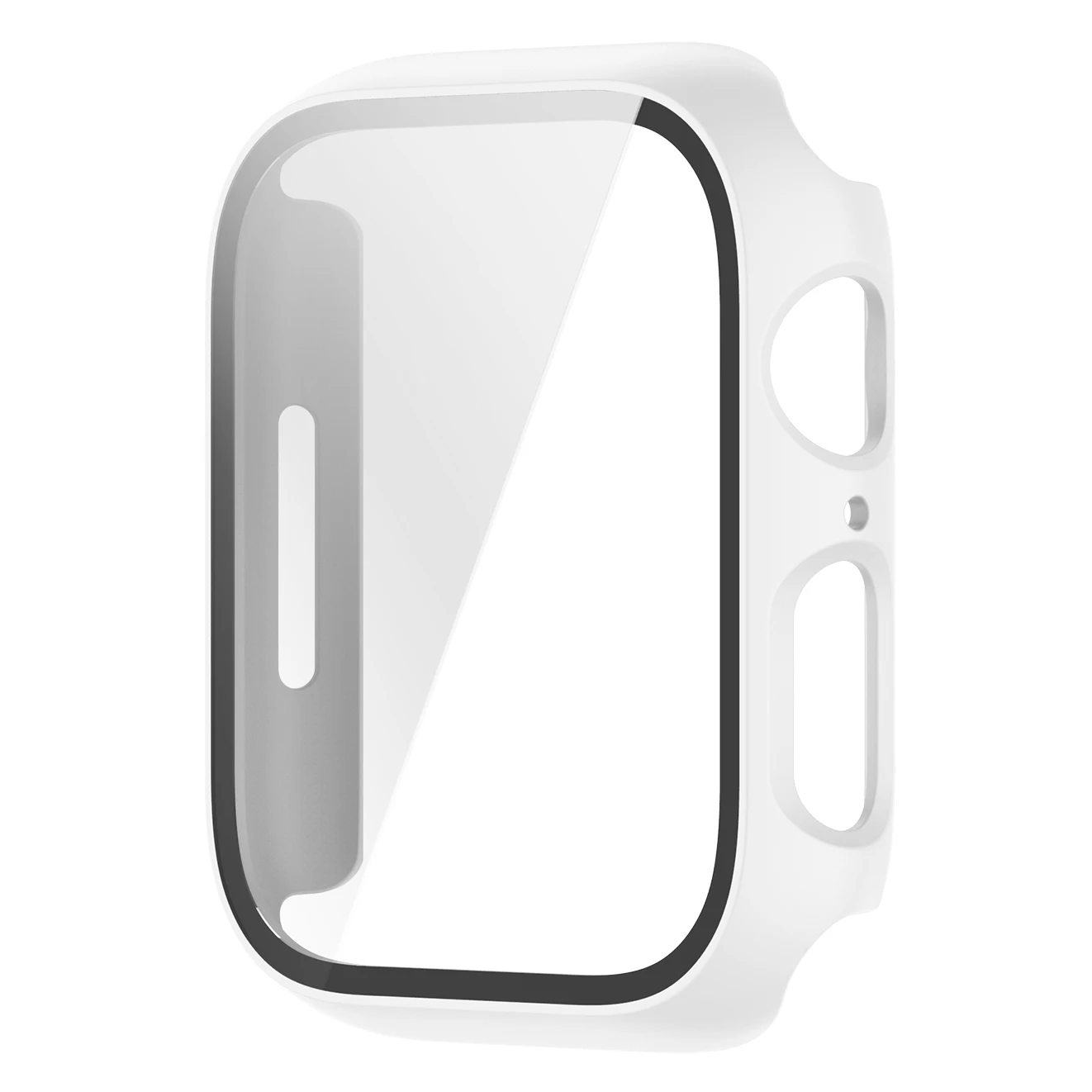 Scratch Resistant Hard PC Case with Tempered Glass Screen Cover for Apple Watch Series 9 / 8 / 7 45mm