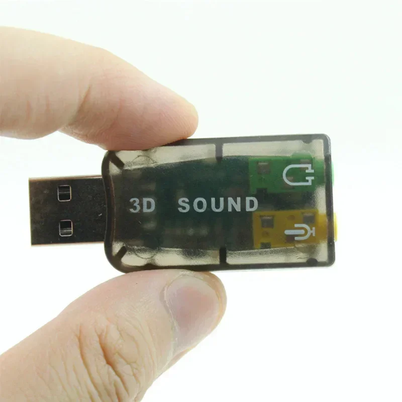 

Mini USB Sound Card Microphone Audio USB Converter External 5.1 Channel with 3.5mm Headphone and Microphone Jacks ComputerStereo