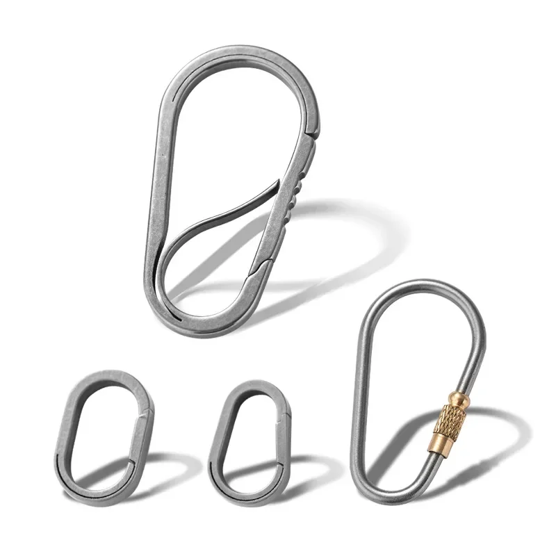 Titanium Alloy Water Droplet Keychain Outdoor Multifunctional Hanging Tool