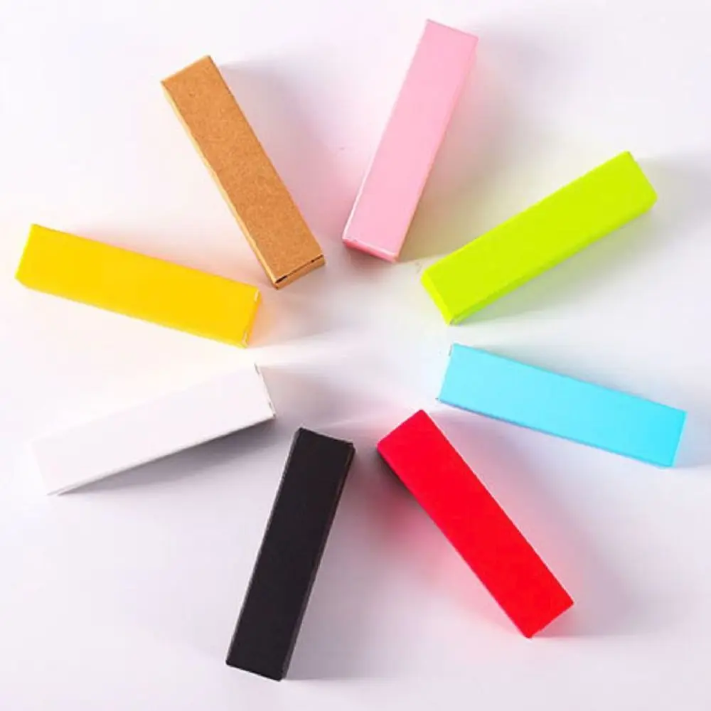 50pcs/Lot Small Lip Balm Tube Packaging Box NEW Colorful Gift Package Cosmetic Sample Box Kraft Paper Lipstick Tube Carton Box