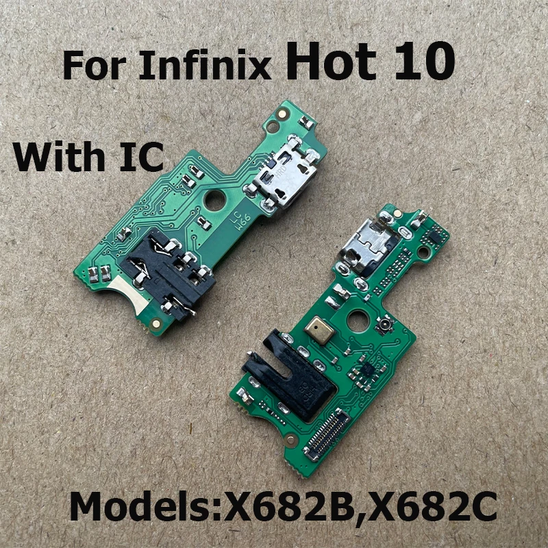 New For Infinix Hot 10 Play Charging Connector Charger Port Dock Plug Connector Board Flex Cable For Hot 10 10i 10s 10t Lite