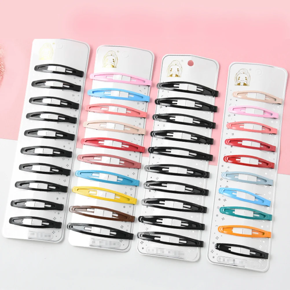 

20Pcs Hair Clips Kids Snap Barrettes Mixed Pure Colors Bright Hairpins for Baby Girls Toddlers Daily Wear Hair Clips
