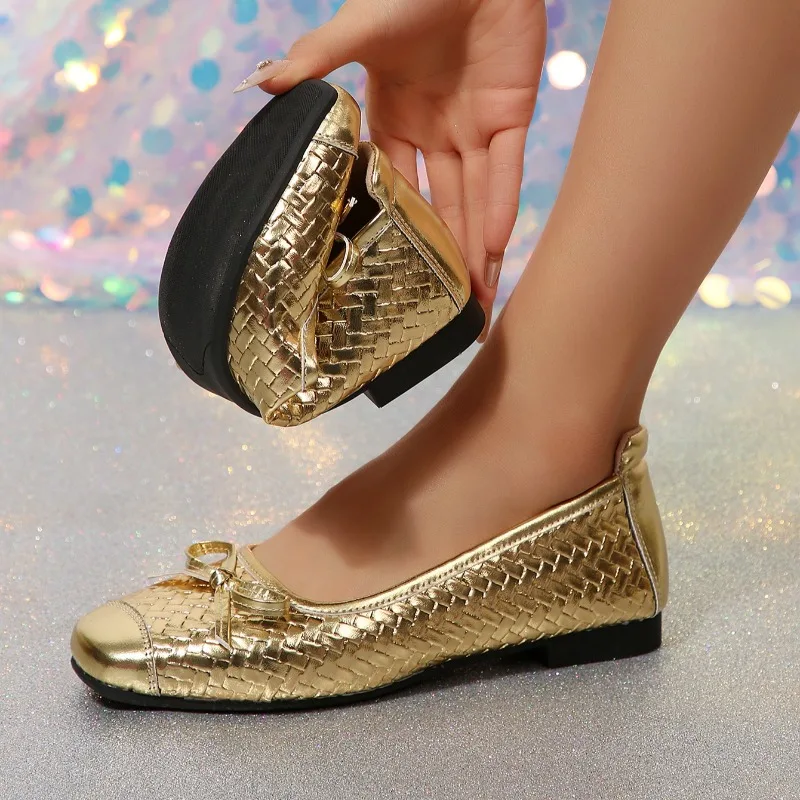 Women Flats Shoes Ballet Flat Dance Party Loafers Classic Round Toe Outdoor Shoes for Women 2026 New Comfortable Sneakers Women