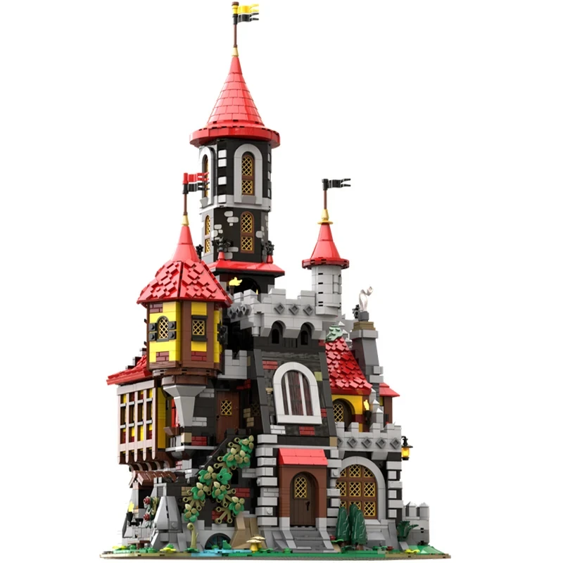 

3995 шт. MOC средневековая архитектура летучая мышь лорд модель замка DIY сборка строительные блоки игрушки детский подарок на день рождения и Рождество