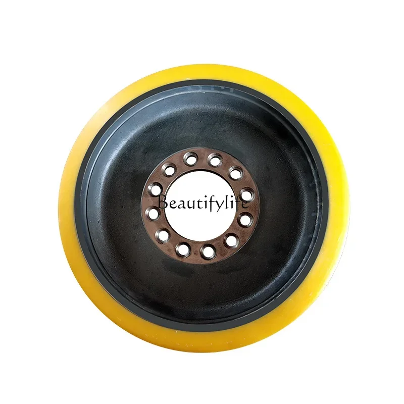 Pu Driving Wheel Rubber-Coated Polyurethane Rubber-Coated Forklift Electric Truck Polyurethane Training Wheel