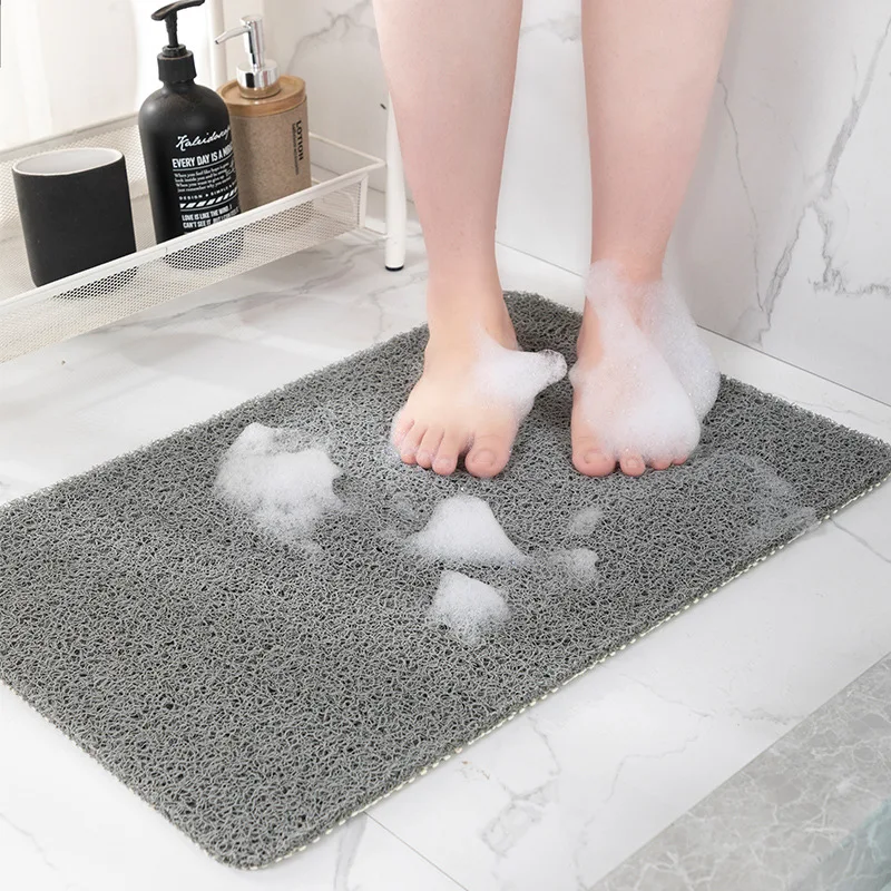 

Non-Slip Shower Mat Quick Drying PVC Loofah for Tub Shower Entrance Doormat Super Absorbent Anti-slip Bathroom Accessories