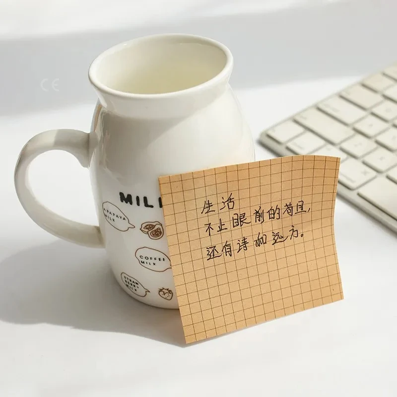 80 Sheets Sticky Notes Stationery Stickers Office Bookmark Daily Planning Tips School Supplies Notebook