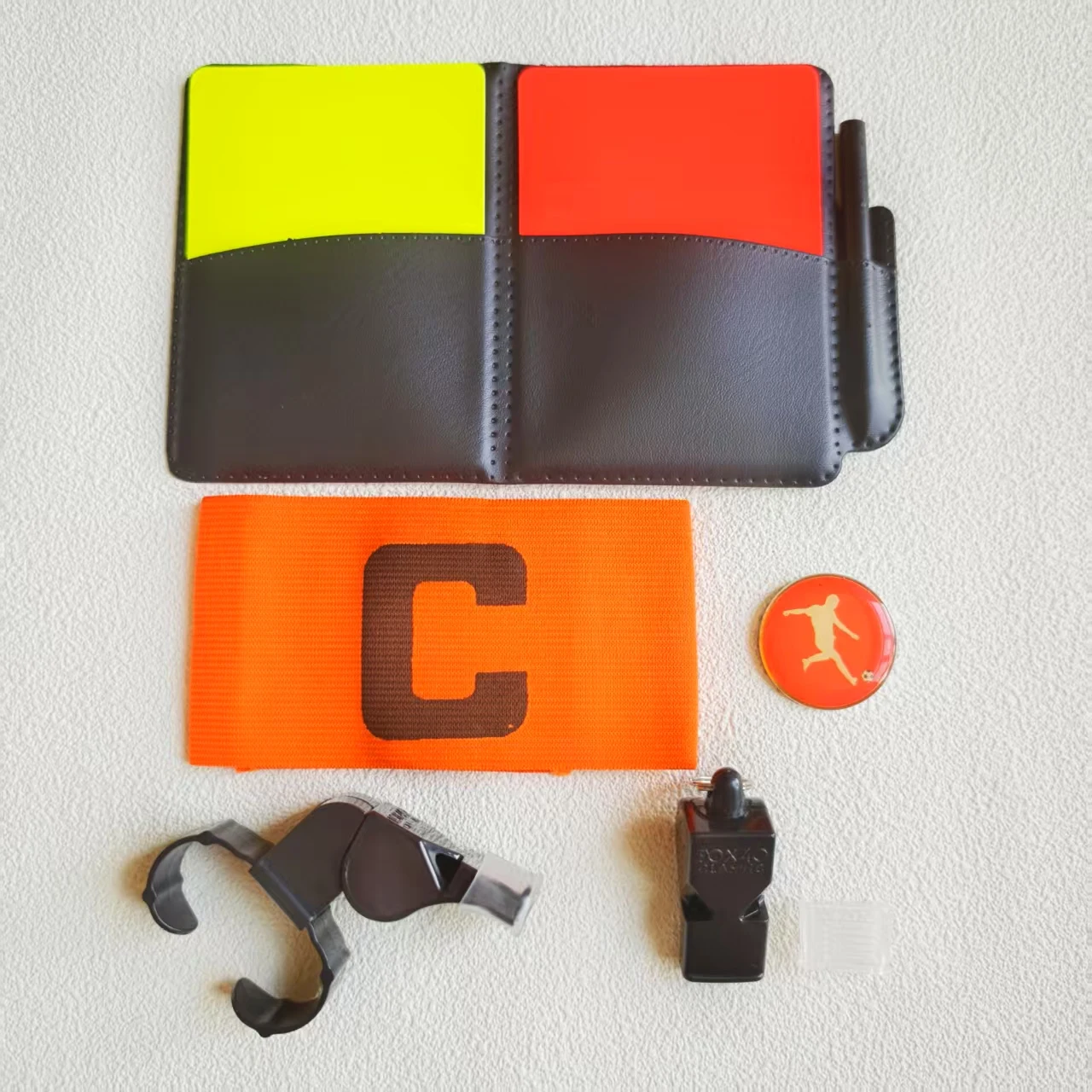 

Referee Kit,Referee Whistle,Red and Yellow Card,Side Coin,Captain Armband