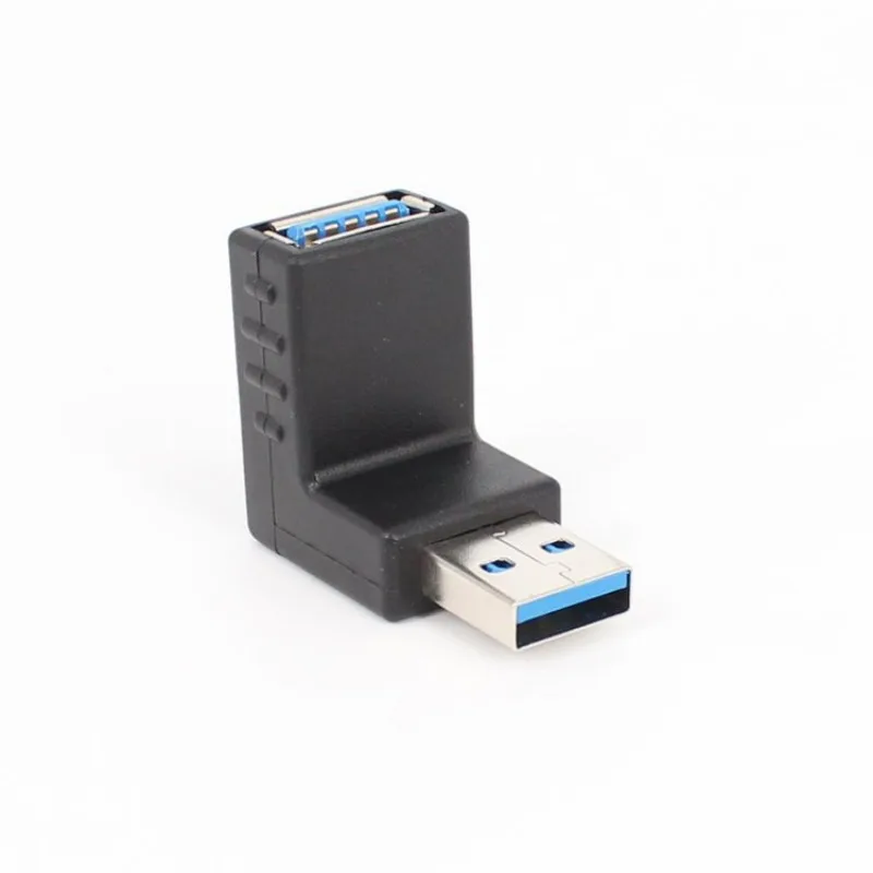 USB3.0 남성-여성 90도 직각 어댑터 위아래 왼쪽 오른쪽 각도 연장 케이블