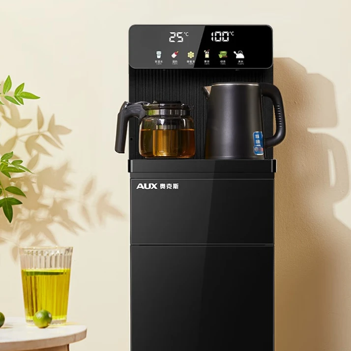 

Tea bar machine, home multi-functional intelligent remote control, large screen, dual display, bottom-mounted water dispenser
