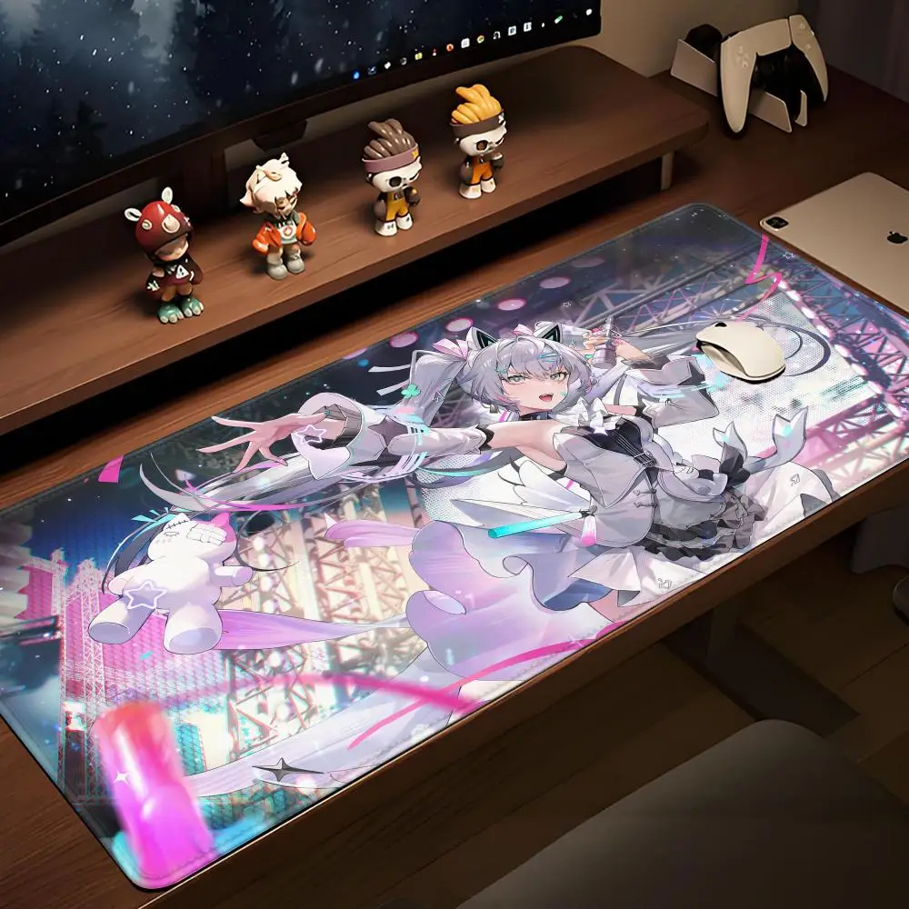 GRAY RAVEN PUNISHING Large Mouse Pad Beautiful Girl Desk Pad Anime Cartoon Game Office Desktop Protective Pad Holiday Gift