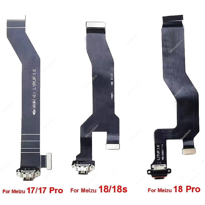 USB Charger Flex Cable For Meizu 17 18 Pro 18s USB Charging Dock Flex Cable USB Jack Board Connector Flex Cable Parts