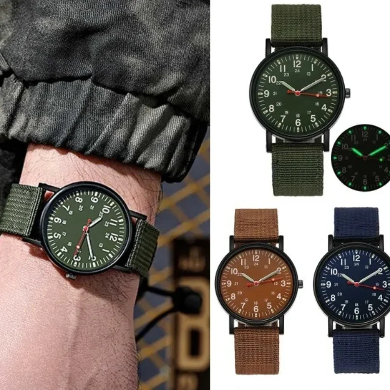 남성용 심플 쿼츠 손목 시계, 라운드 다이얼, 소프트 손목 밴드, 경량 슬림 야광 시계