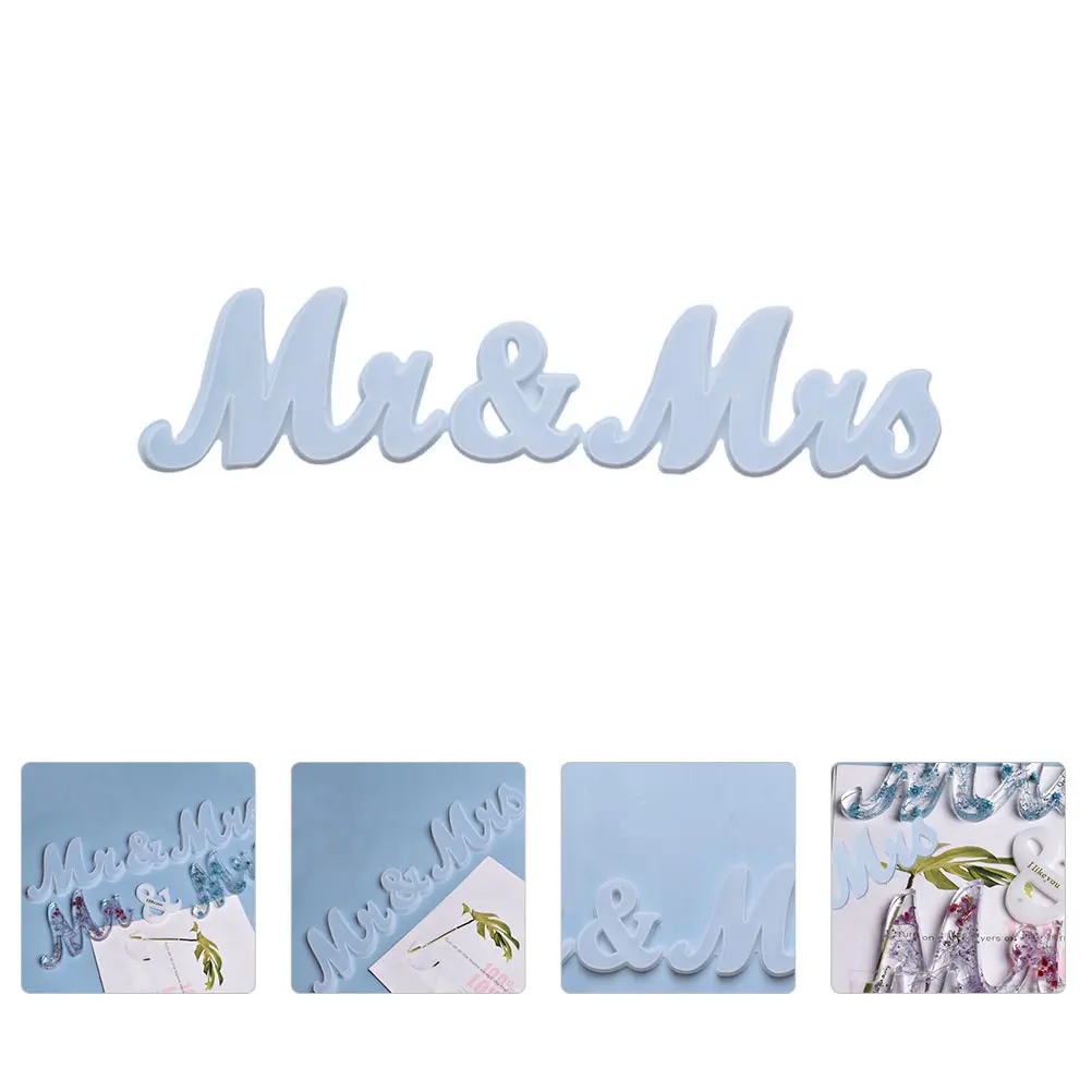 

Letters Silicone Mold DIY Crystal Pendant Molds Reusable Eco Friendly Jewelry Supplies For Wall Door Decor Gifts