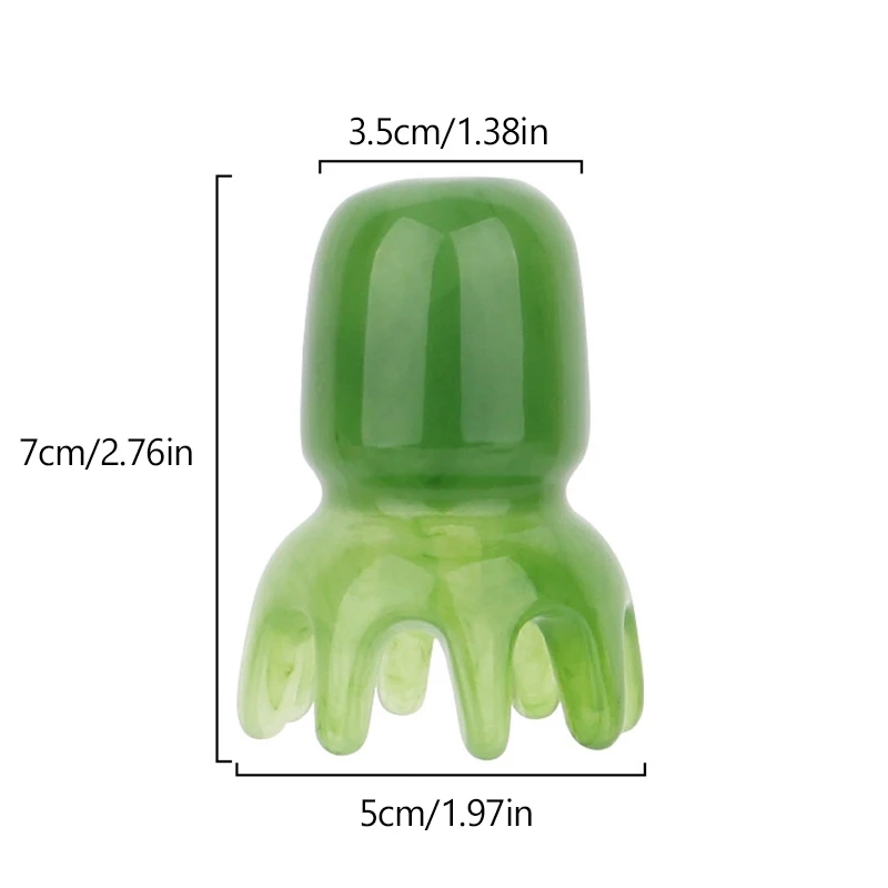 رئيس الأخطبوط مشط الراتنج ميريديان الوخز كشط فروة الرأس عصا للوجه تدليك الجسم فرشاة الوخز بالإبر سبا غوا شا أدوات التجميل