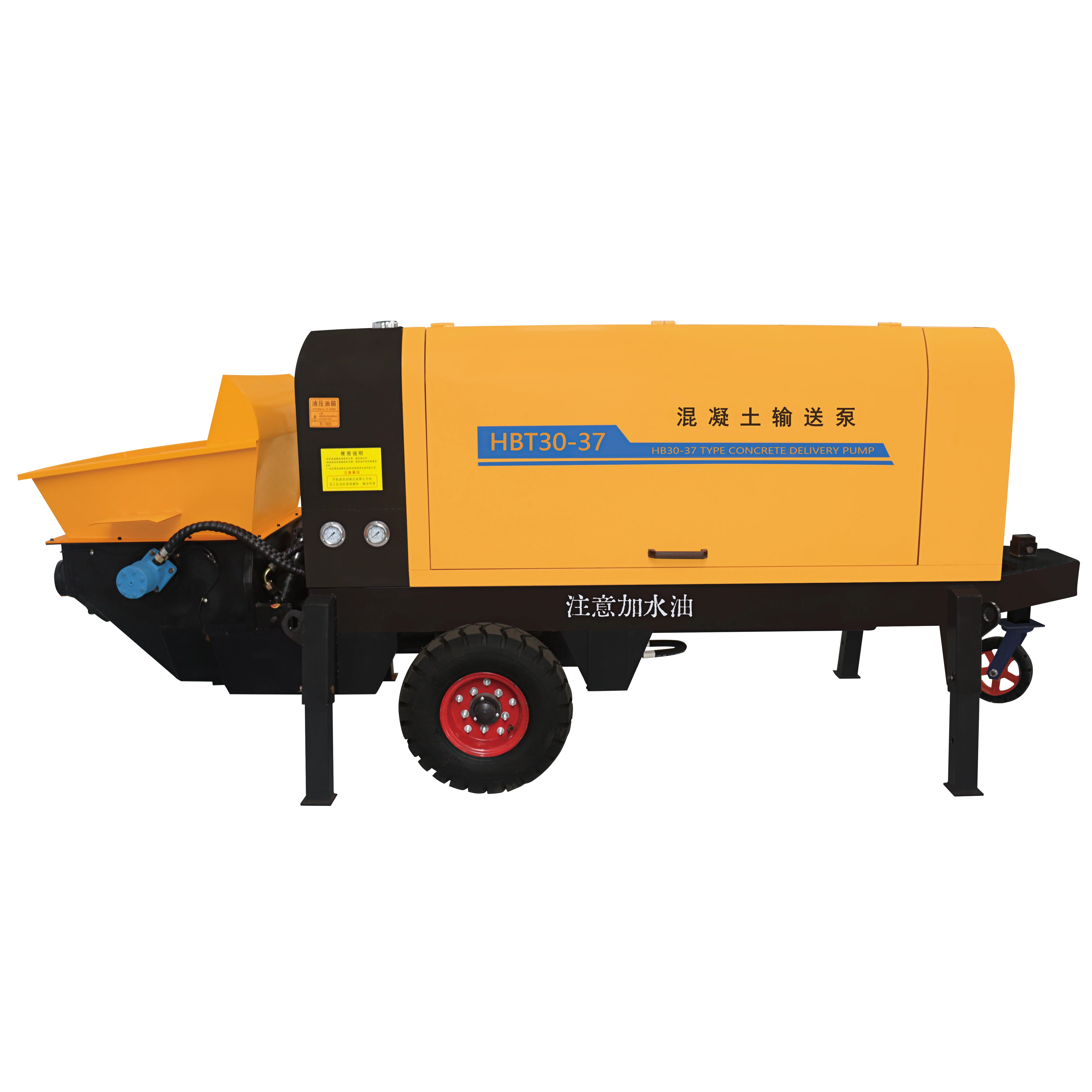 Mini Professional Diesel Concrete Pump Machine With Engine Core Components For Cement Mortar Pumping