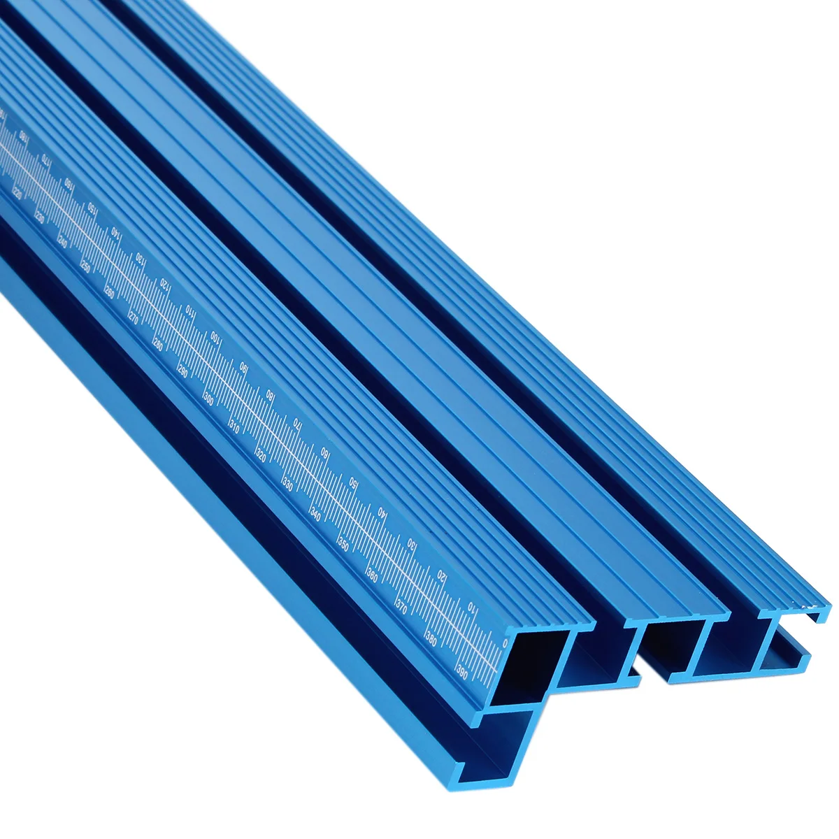 75 Type Blue Aluminum Profile Router Fence 40/50cm Multi T-Track Table Saw Fence Woodworking T-Slot Miter Track Fence Stopper