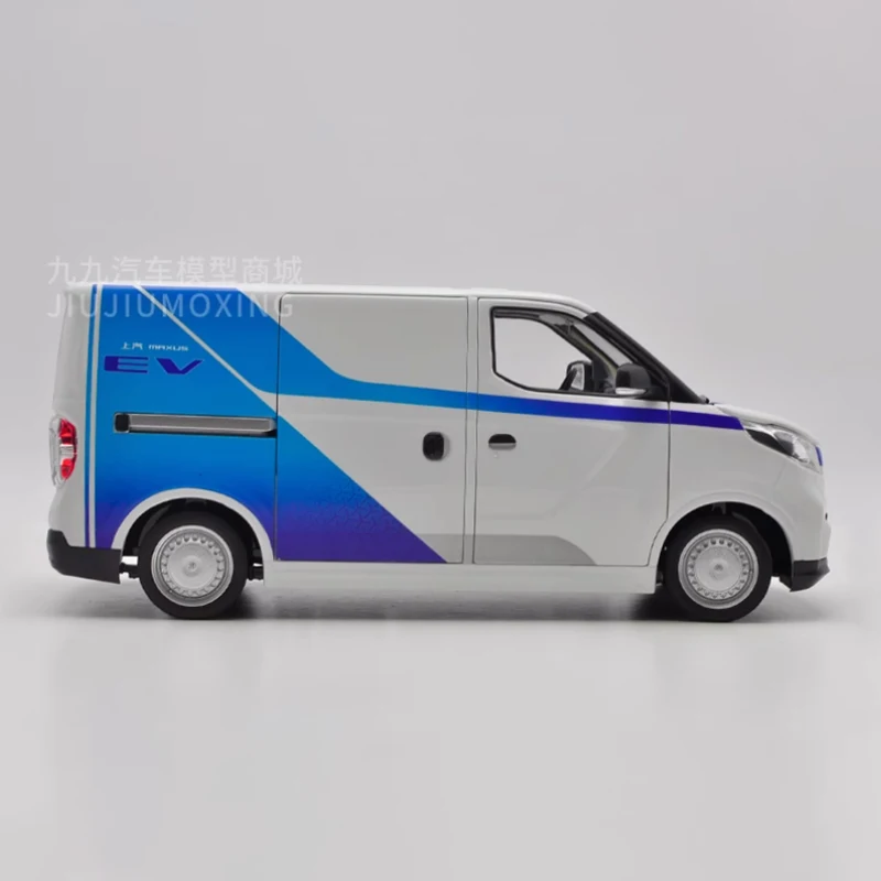 Diecast 1:18 Scale MAXUS EV30 Alloy Business Van Car Model Finished Product Simulation Toy Collection Gift Static Model Display