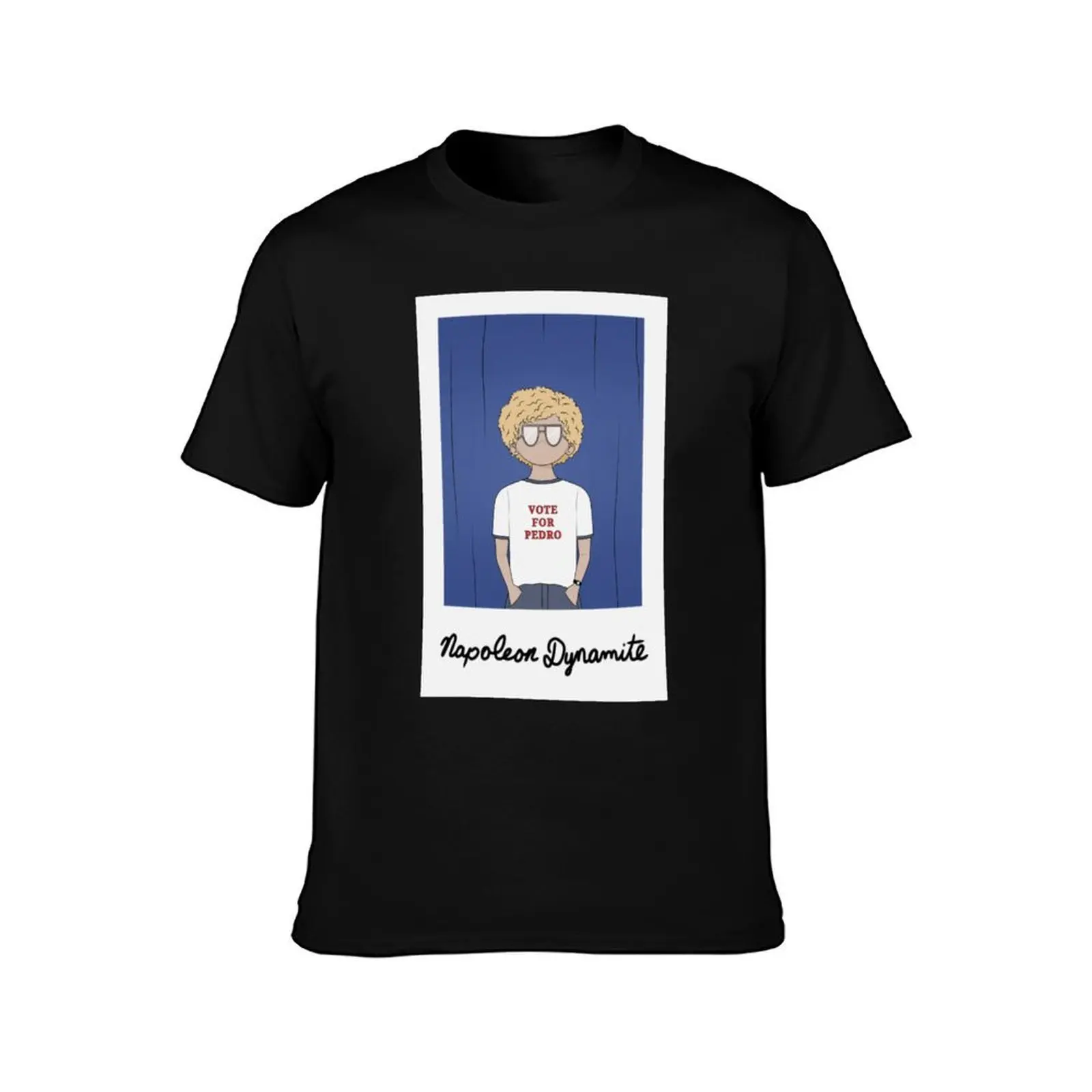 Napoleon Dynamite T-Shirt, Summer Casual Cotton Tee, Oversized Streetwear Tops, Vintage Graphic Print, Loose Fit Short Sleeve