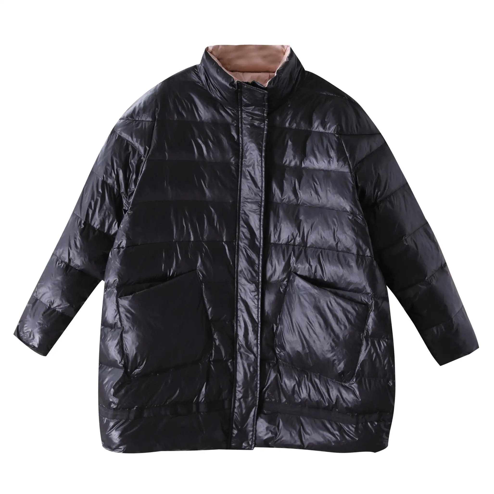 Coreano japonês sle feminino inverno jaet solto facionable tamanho grande casaco de algodão comprimento médio roupas de algodão na moda