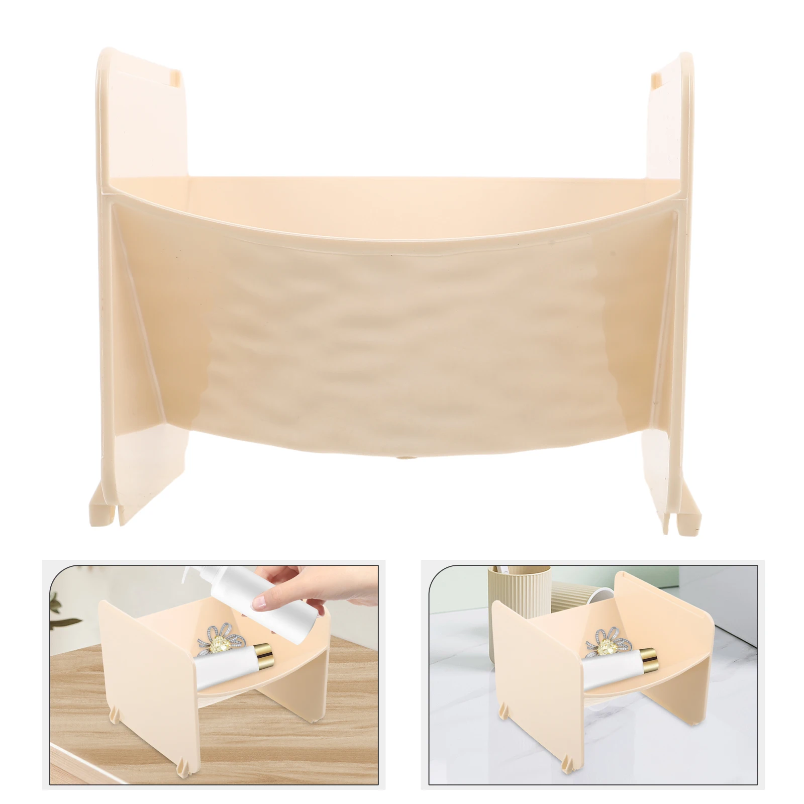 صندوق تخزين مدخل مفتاح حامل الرف ديكور الحمام وعاء البلاستيك منظم سطح المكتب