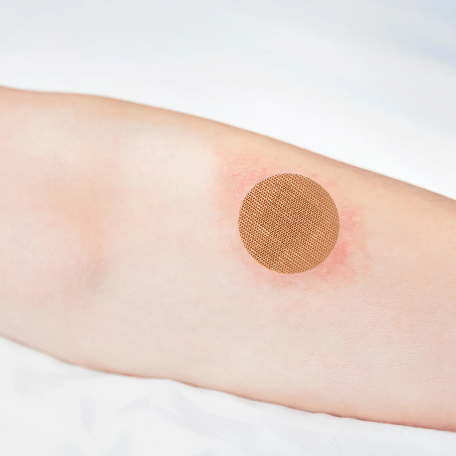 

80PCS Round Bandages Flexible Fabric Breathable Small Circle Wraps Fingertip Thumb Portable First Aid Elastic Bandage