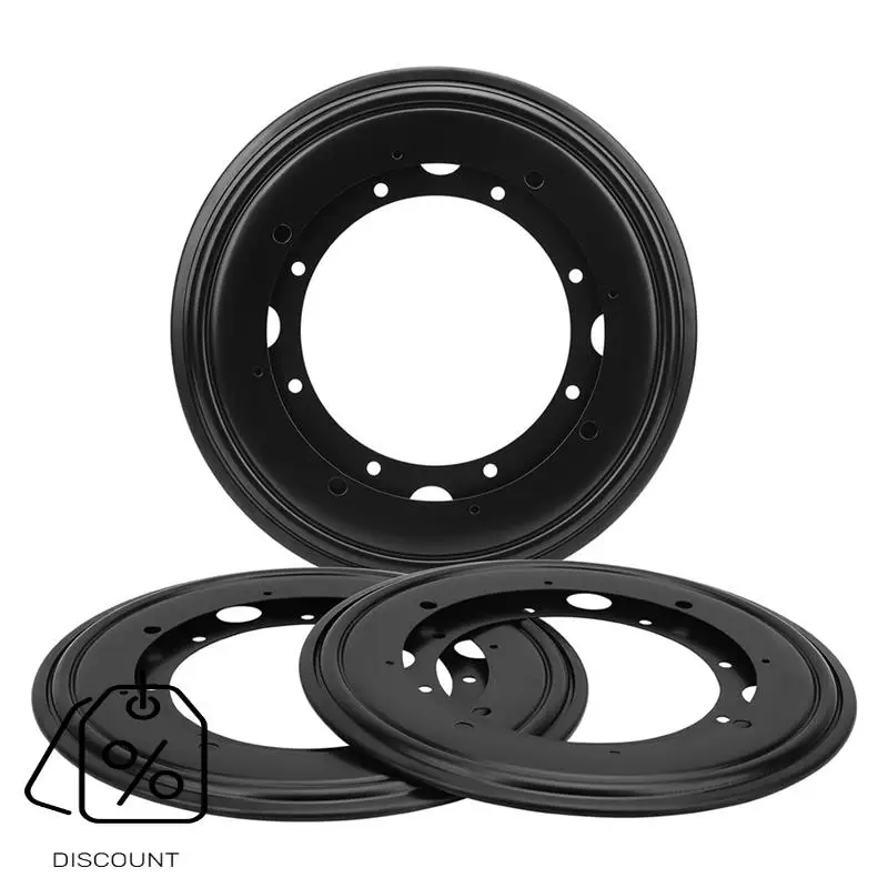 ABJO-3Pack 9In Round Lazysusan Turntable Bearing Plate, Rotating Swivel Plate, Turntable Base For Table Serving Tray Kitchen