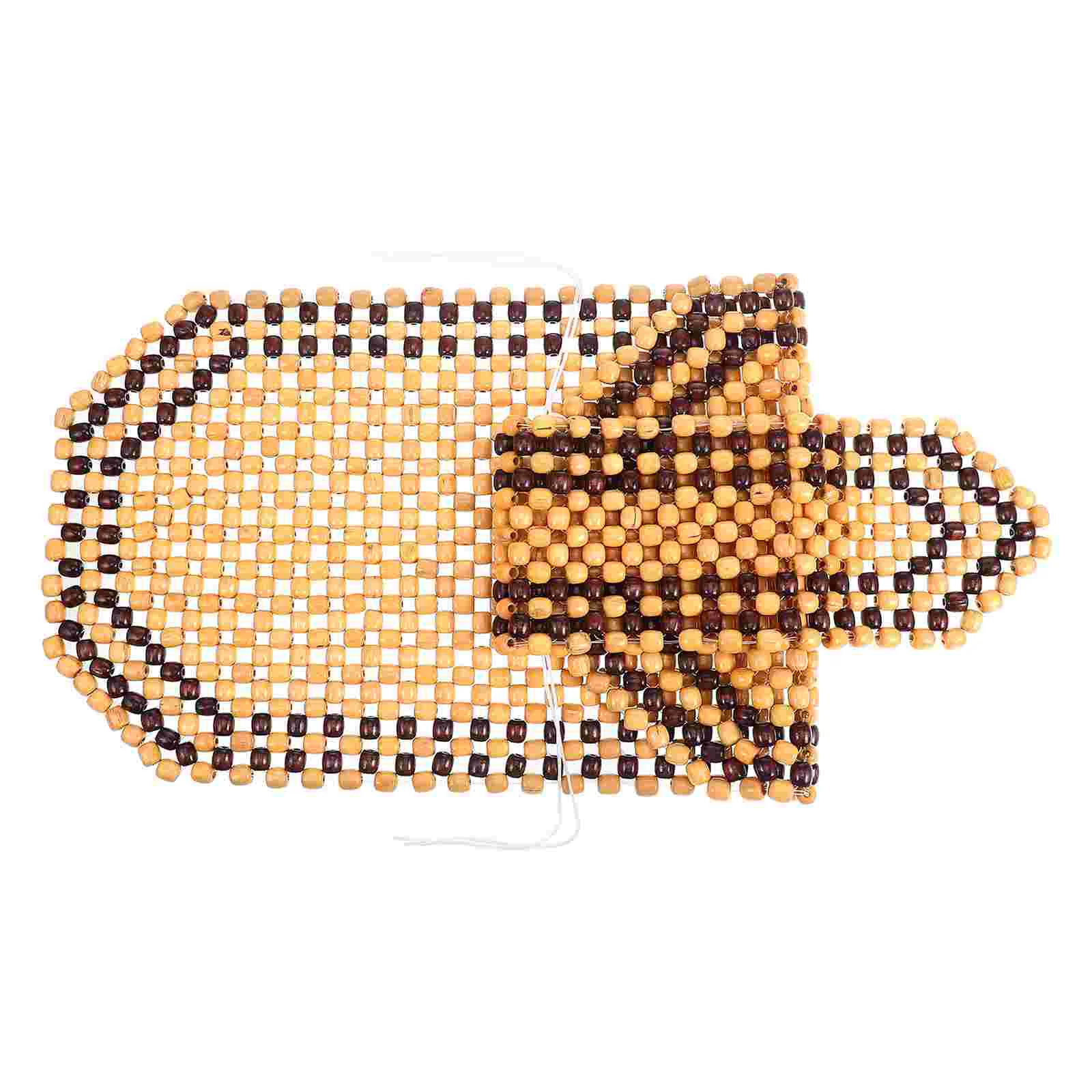 차량용 비즈 시트 쿠션, 비즈 시트 패드, 목재 비즈 자동차 시트 커버, 여름, 1 개