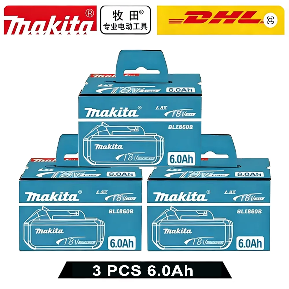 

100% Genuine 18V Makita 6Ah for Makita Battery BL1840 BL1830B BL1850B BL1850 BL1860 BL1815 Replacement Lithium Battery