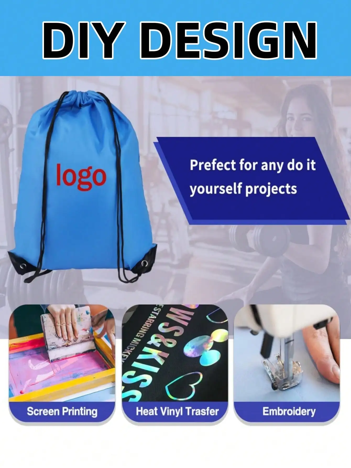 1-10 ألوان الرباط حقائب الظهر كيس حزمة حمل تخزين البوليستر الرباط حقيبة السائبة للرياضة وصالة الألعاب الرياضية والسفر والسباحة