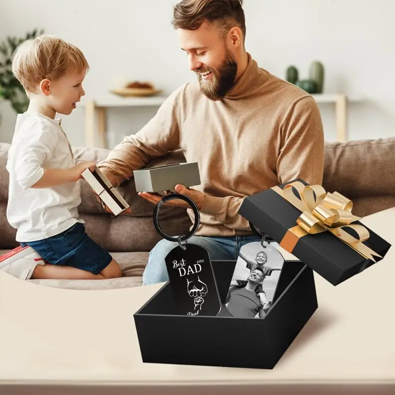 شخصية الآباء يوم المفاتيح مخصصة هدايا أبي من ابنة الابن قبضة عثرة المفاتيح هدايا عيد ميلاد الأب