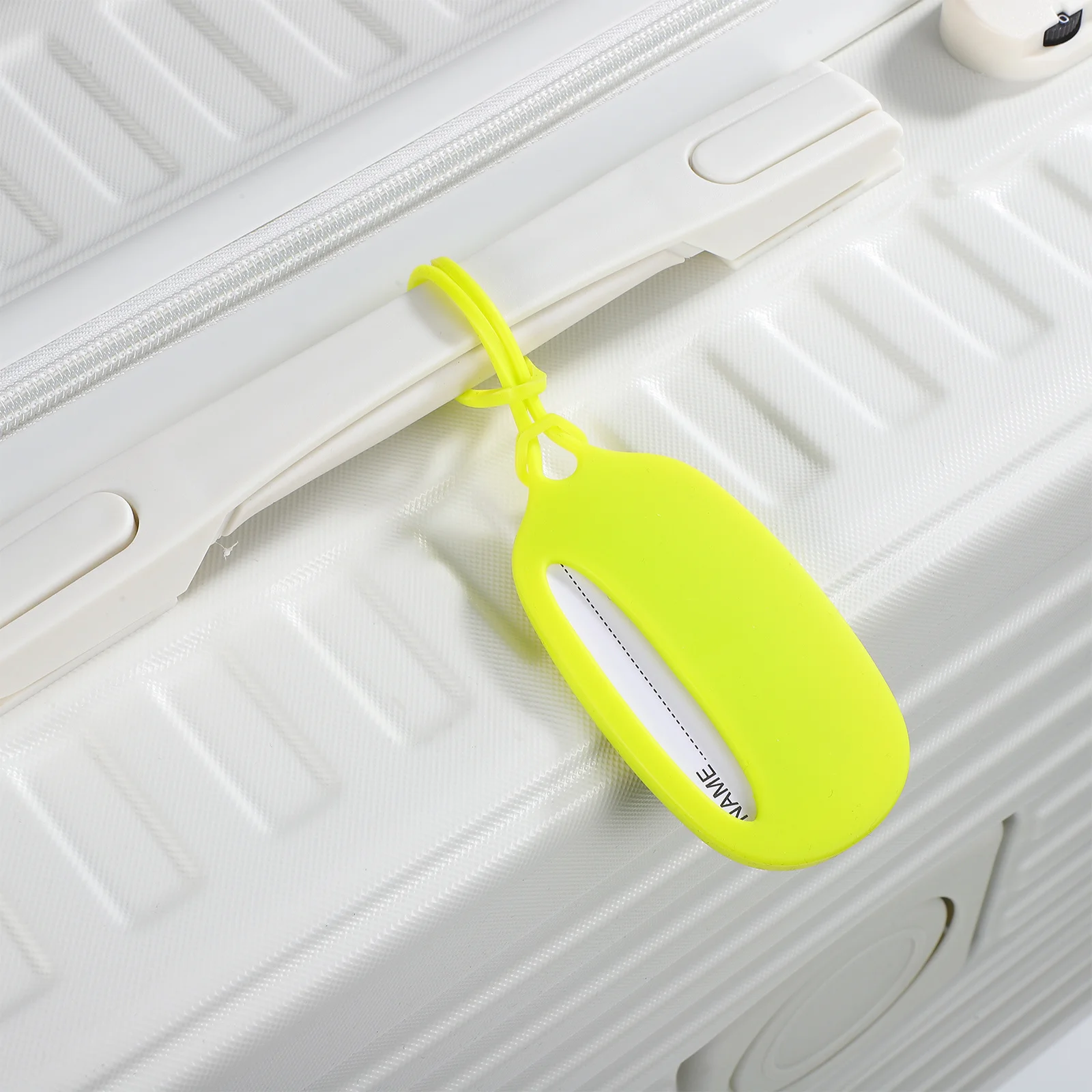 3 قطعة علامات الأمتعة السيليكون الأخضر حقائب متينة لعربة السفر علامات أسماء للأمتعة اسم العلامة تعريف الأسرة #4