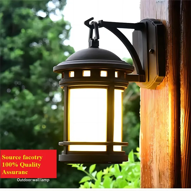 

Retro Outdoor Waterproof Wall Light Courtyard Garden Villa Gate Exterior Wall Lamp Walkway Wall Mounting Lights