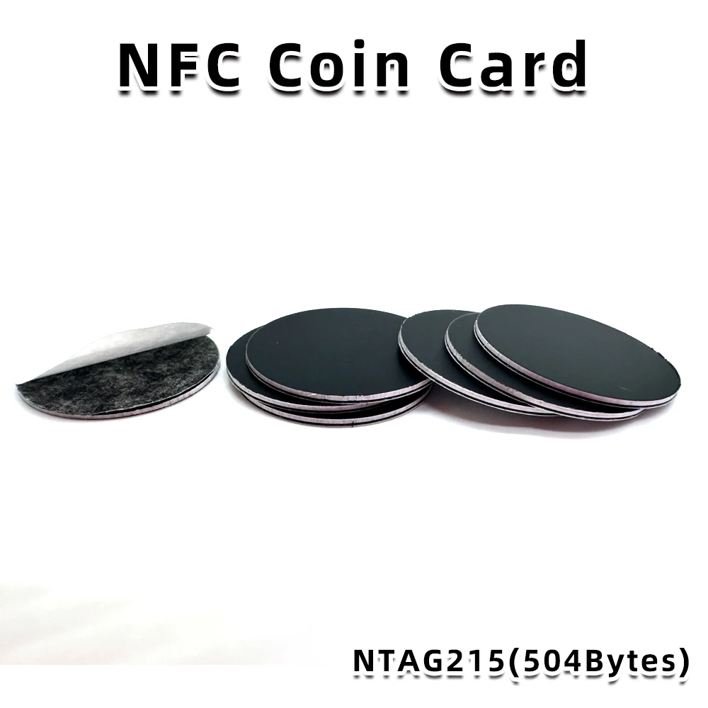 Etiquetas adhesivas Ntag 215 NFC para teléfono, etiquetas adhesivas RFID, 13,56 MHz, ISO14443A